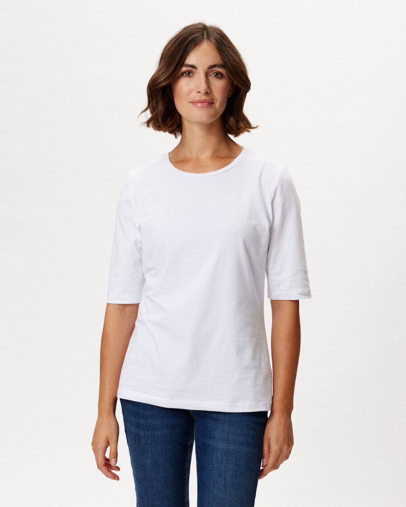Basic-Shirt mit Rundhals-Ausschnitt