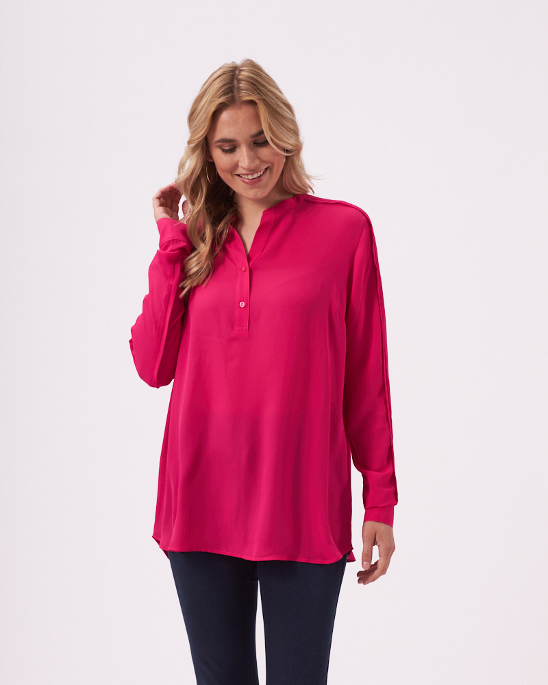 BLUSE MIT STEHKRAGEN