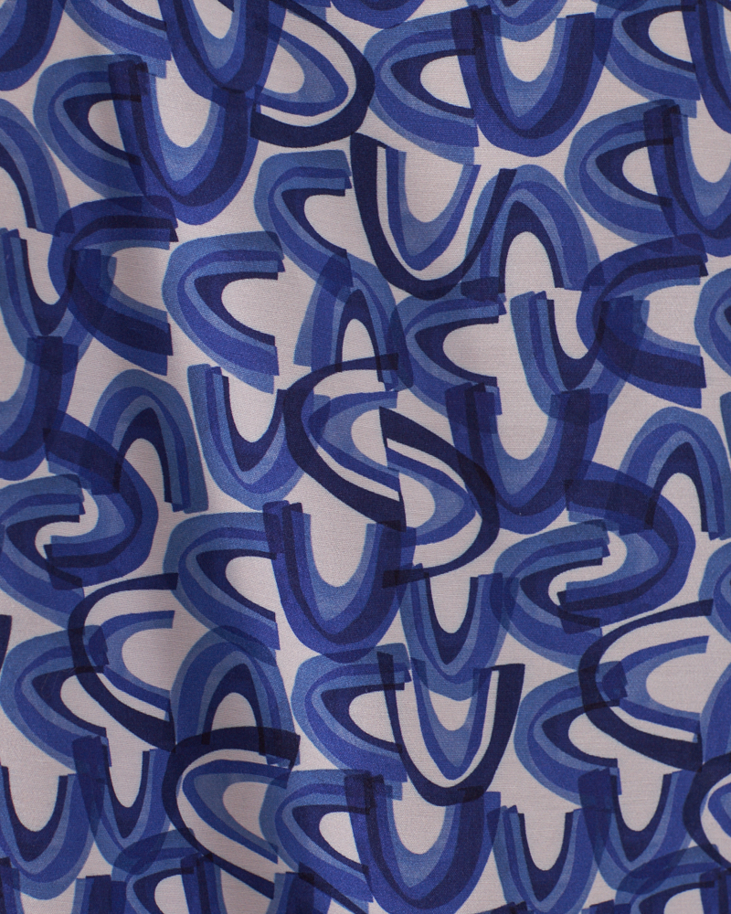 TUNIKABLUSE MIT KELLERFALTE