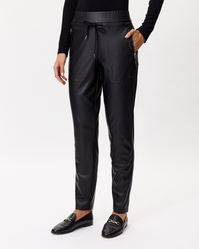 FAKE-LEDER-JOGGPANTS N