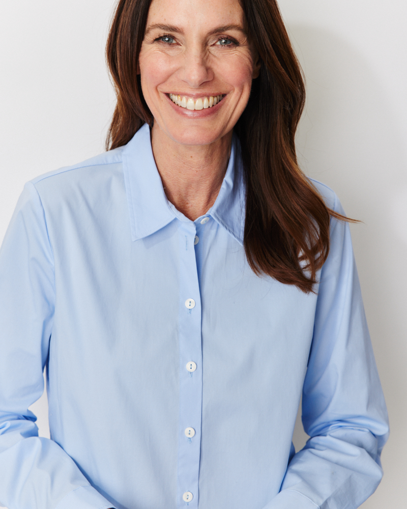 Basic-Bluse aus Baumwolle