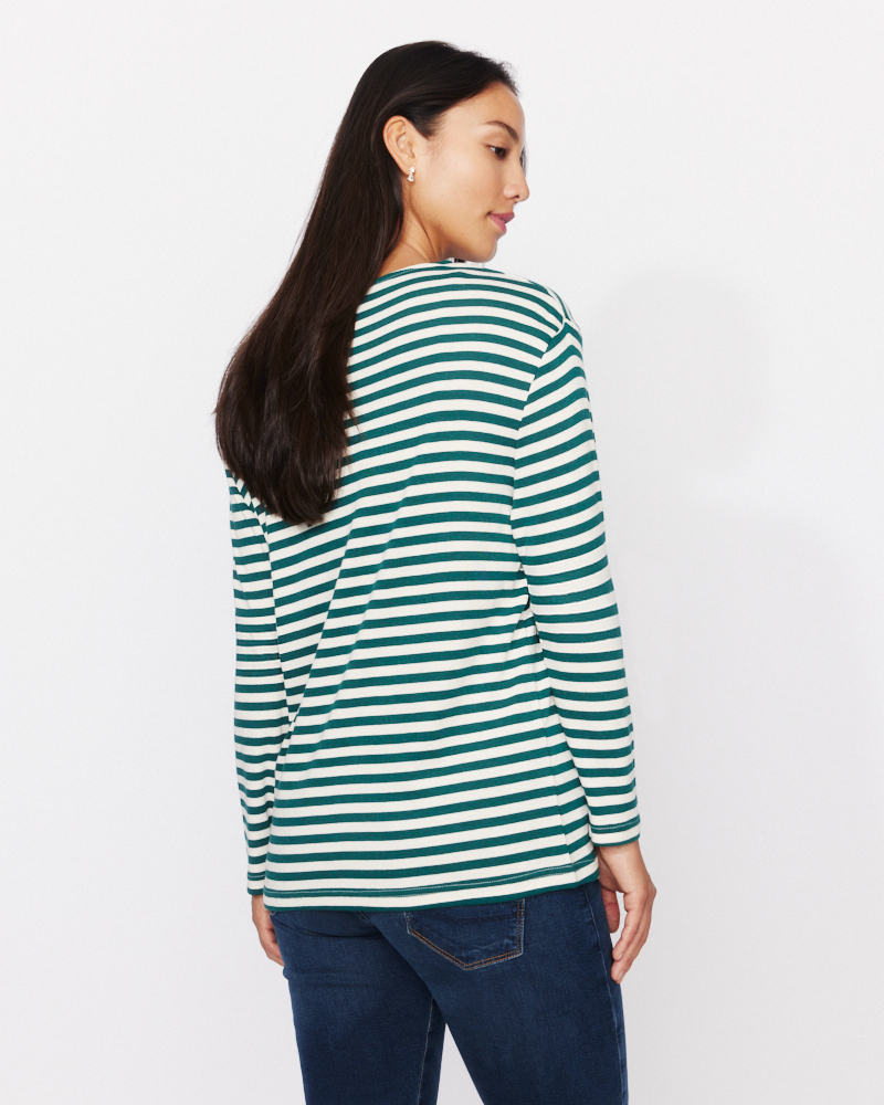 Ringelshirt aus Rippware von NAVIGAZIONE