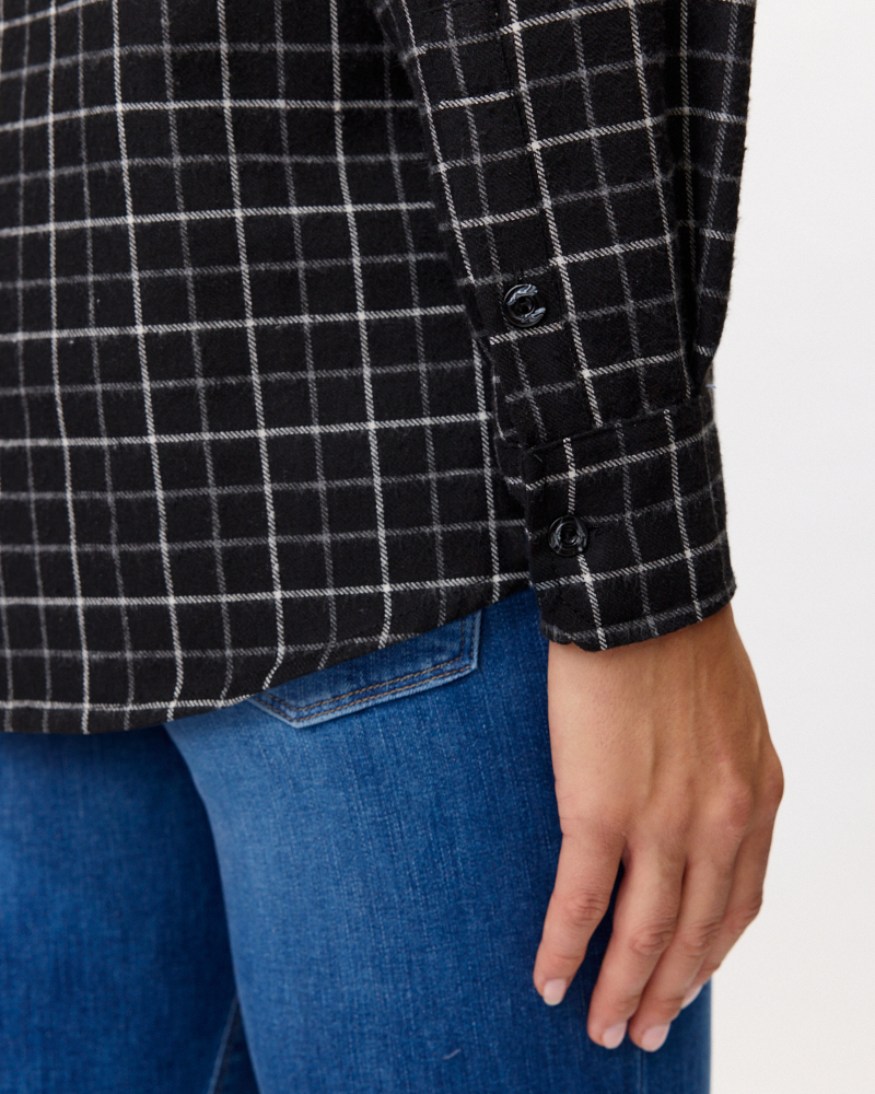 Flanell-Bluse aus Baumwolle