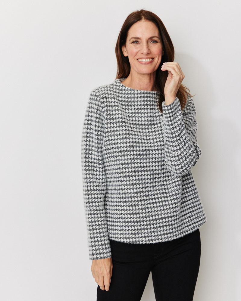 Pulli im Pepitamuster von LAS AMAS