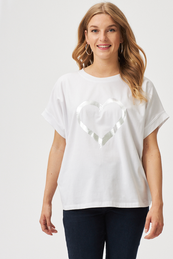 OVERSIZED-SHIRT MIT HERZ