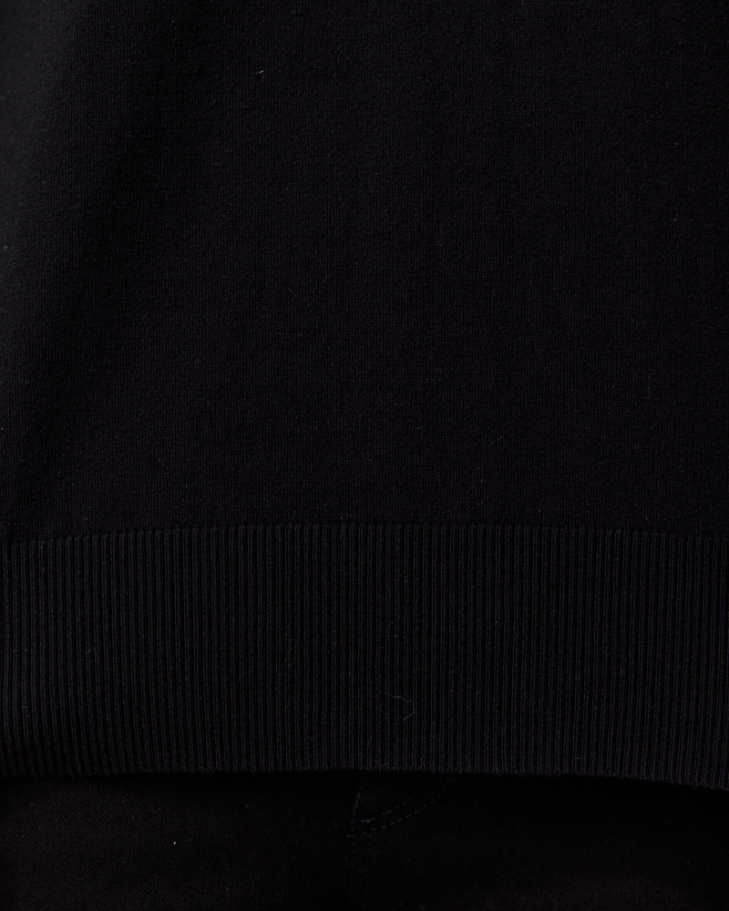 GERADER FEINSTRICK-PULLI