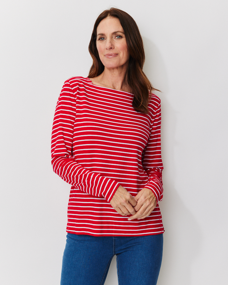 Streifen-Longshirt