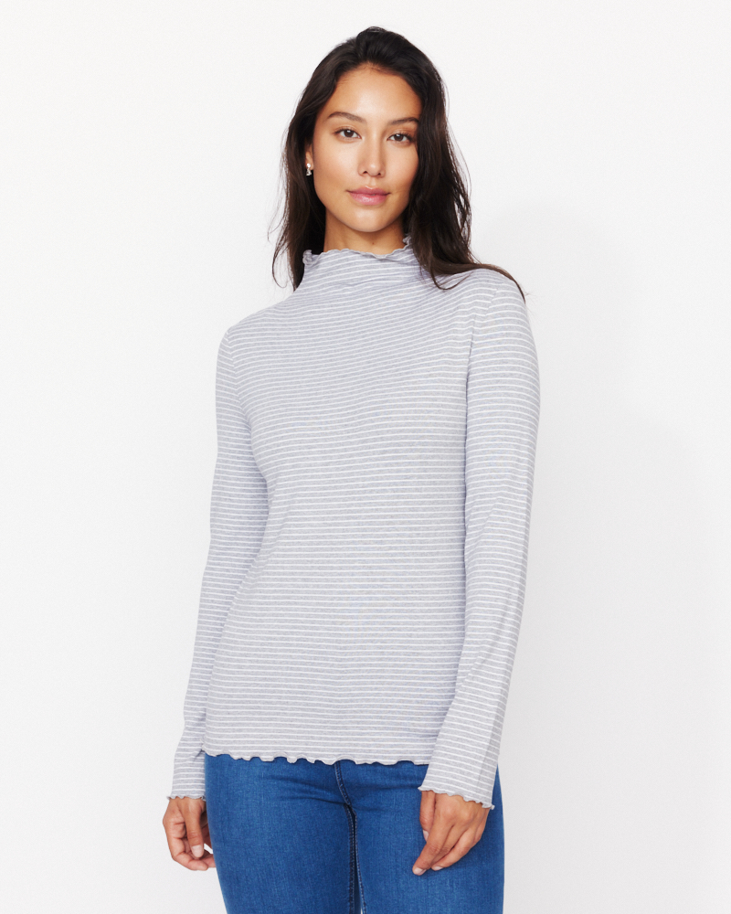 Streifen-Langarmshirt