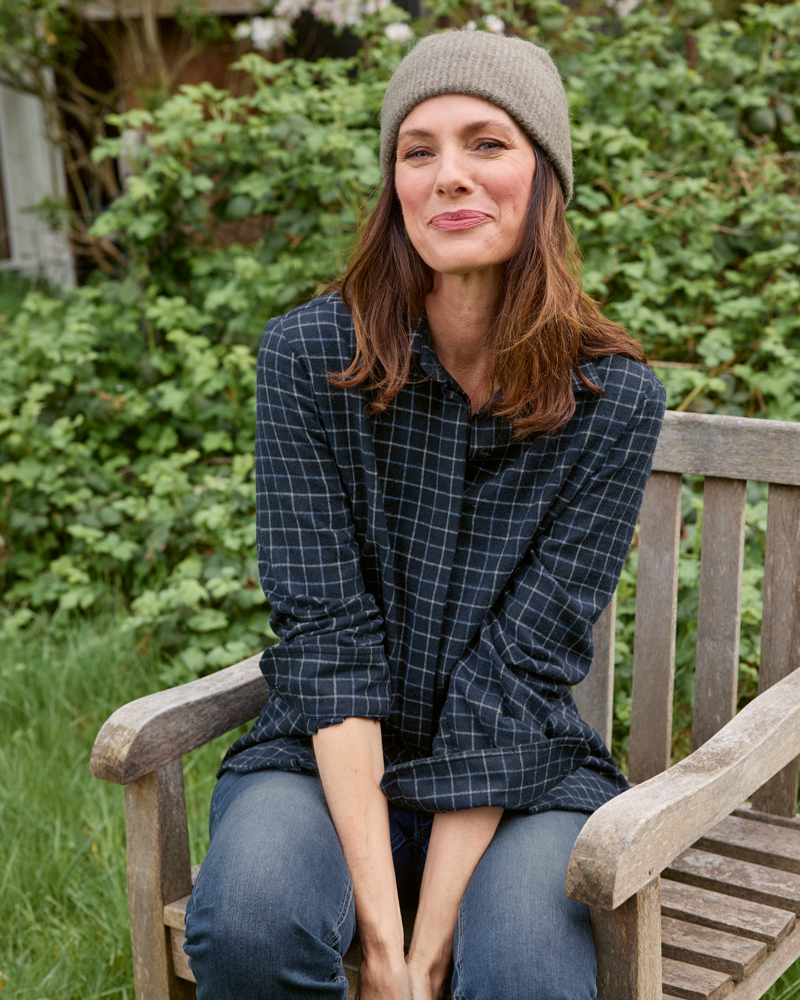 KARIERTE FLANELL-BLUSE