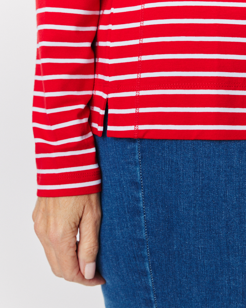 Streifen-Longshirt