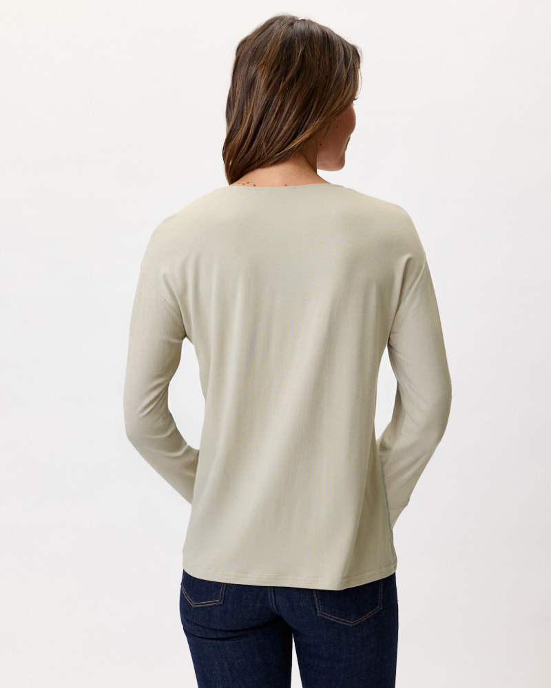 SHIRT IM MATERIALMIX