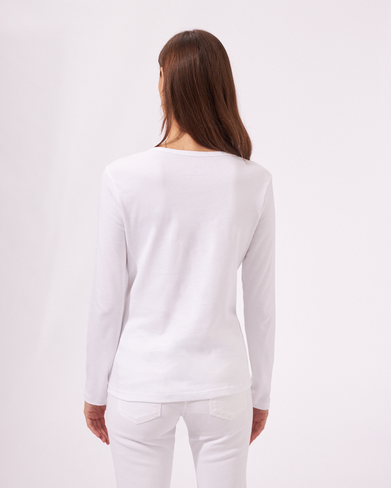 BASIC-LANGARMSHIRT AUS BAUMWOLLE