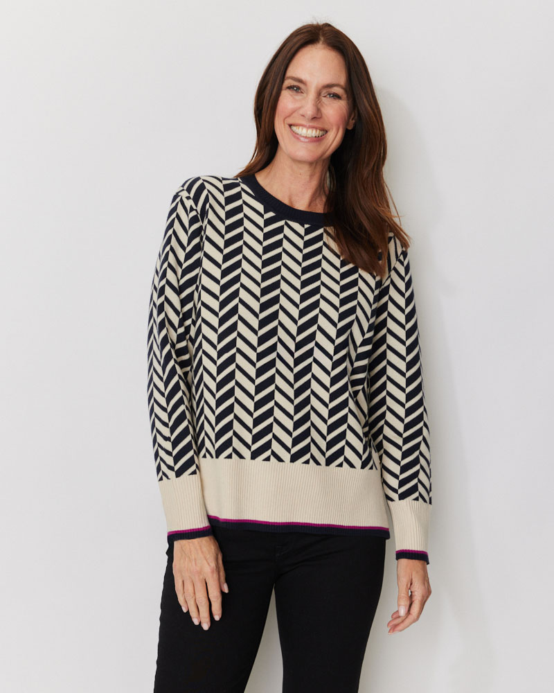 Gemusterter Pulli