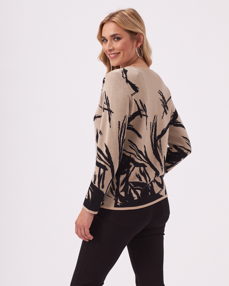 LOCKERER JACQUARD-PULLI 