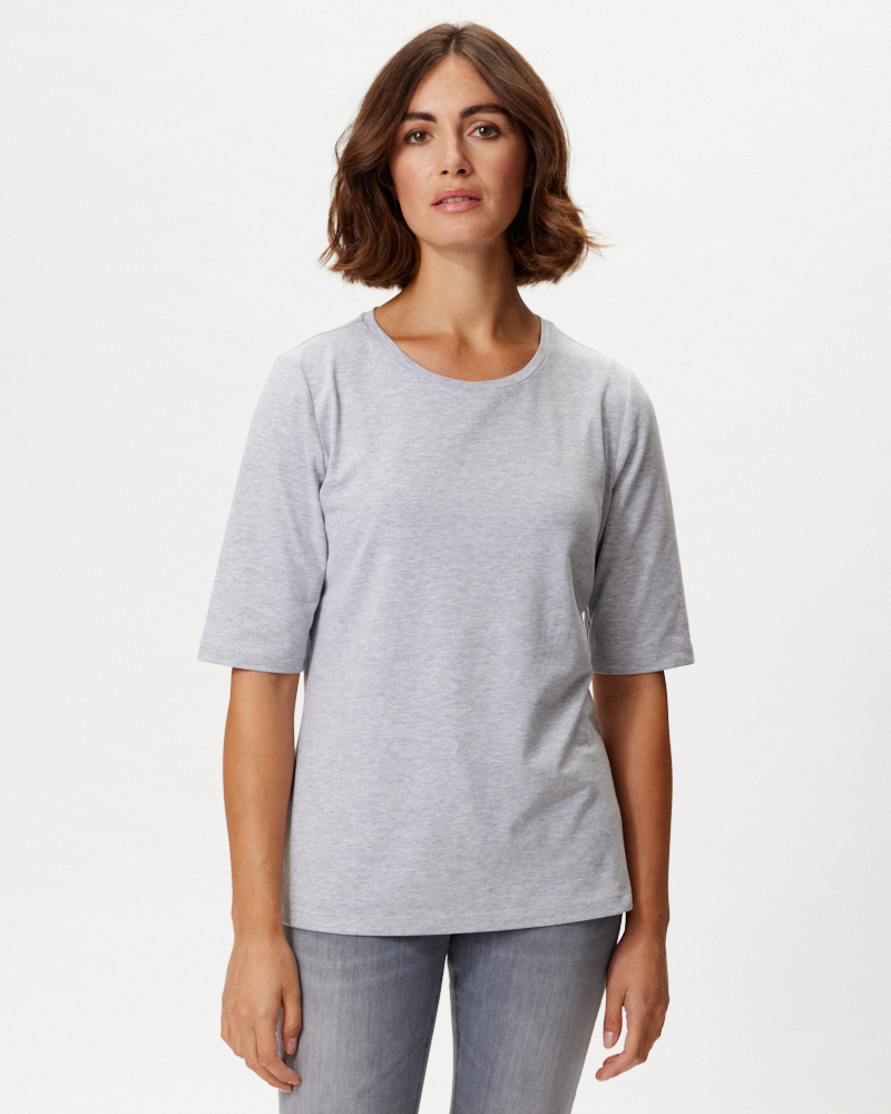 Basic-Shirt mit Rundhals-Ausschnitt