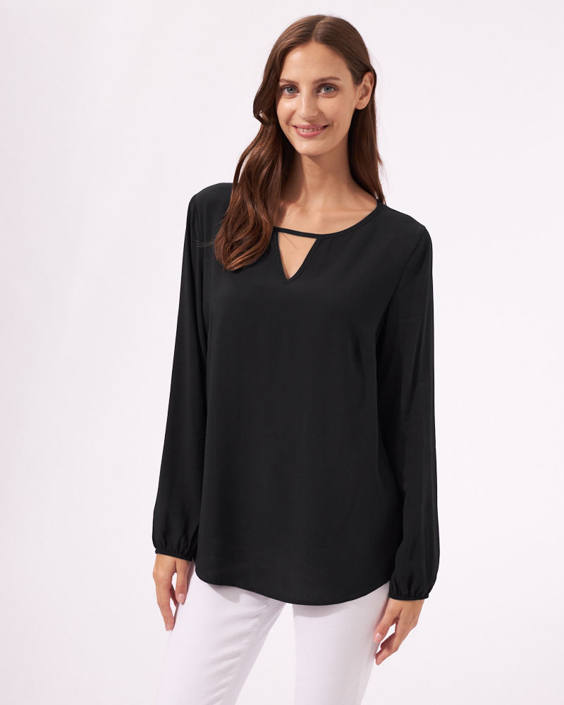 VISKOSEBLUSE MIT CUTOUT