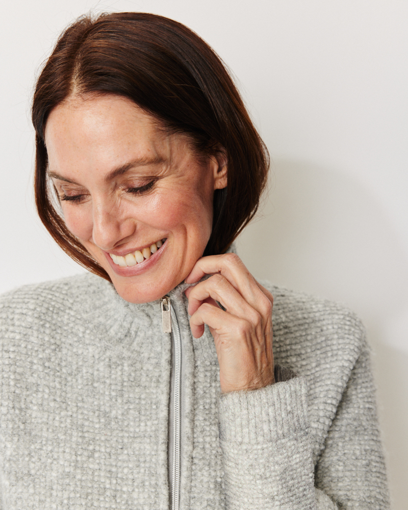 Strickjacke mit Stehkragen von NAVIGAZIONE