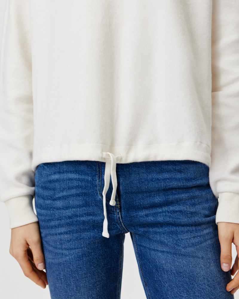 SWEATSHIRT MIT KORDELZUG