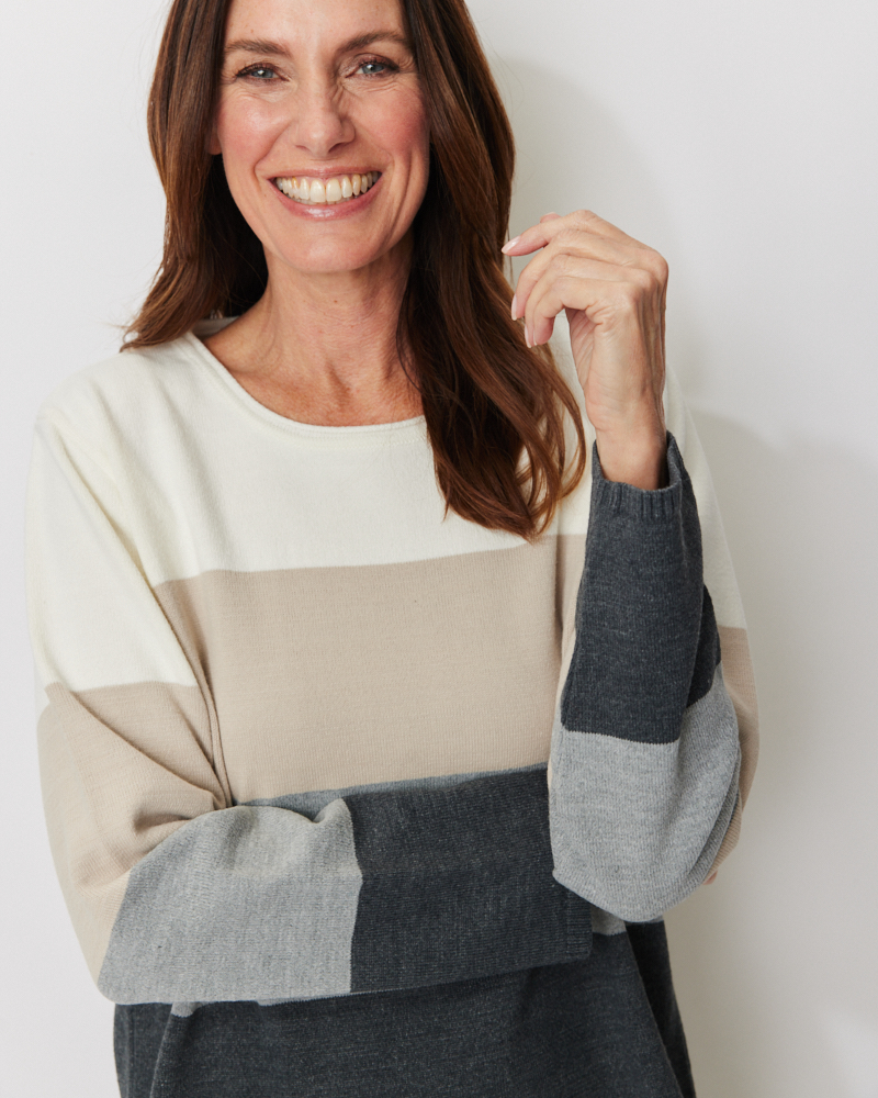 Pulli mit Blockstreifen von SER