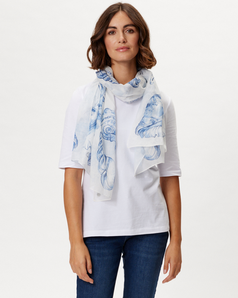 BAUMWOLL-/ SEIDEN-SCHAL VON FRAAS