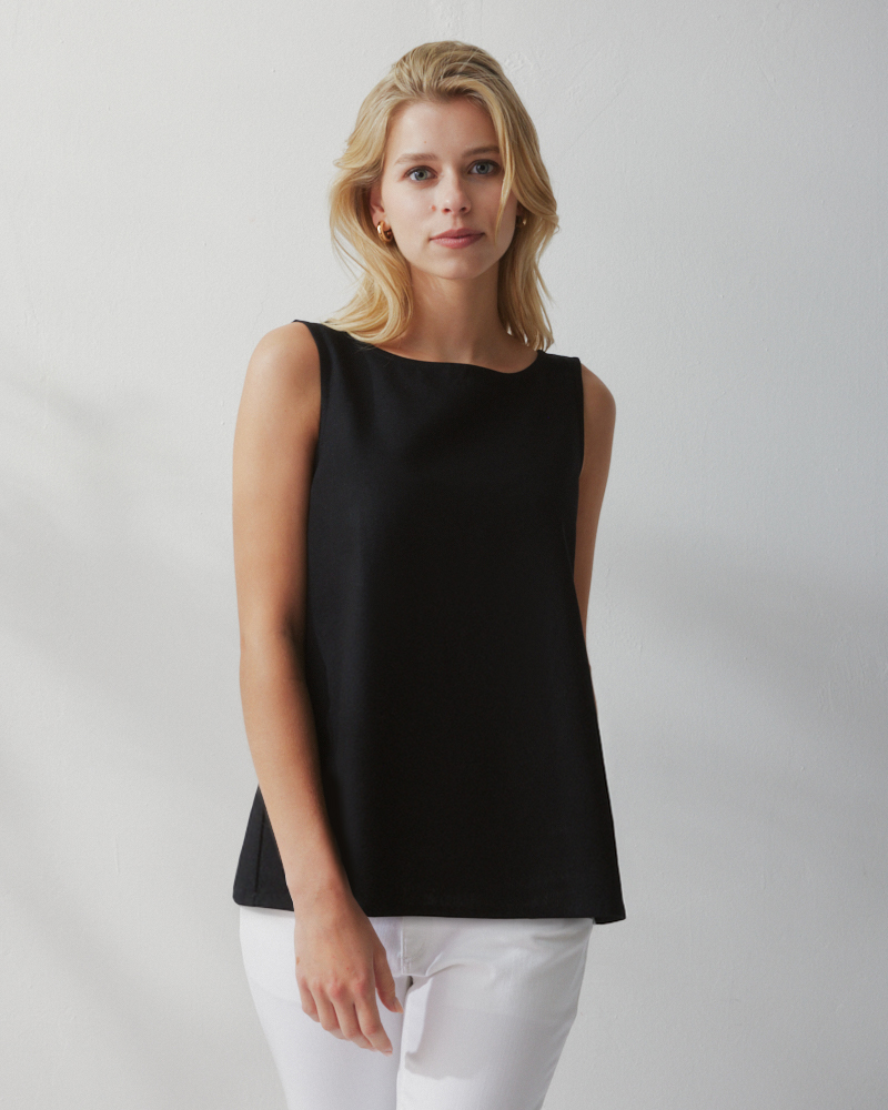 EDLES TOP AUS LEINEN-MIX