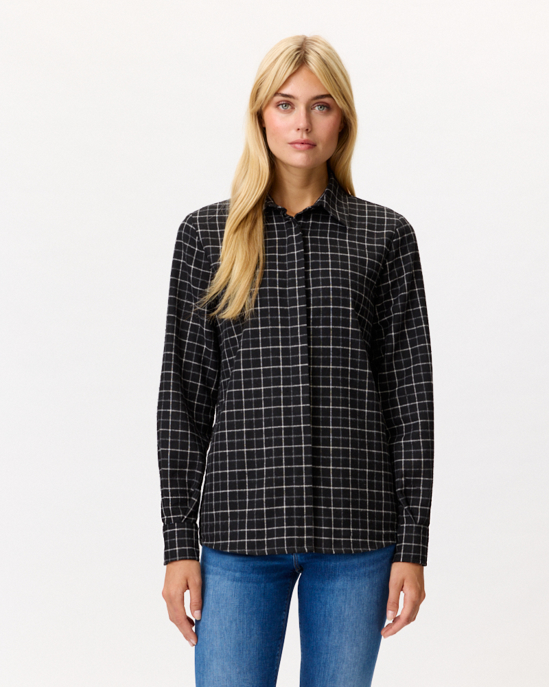 LOCKERE FLANELL-BLUSE