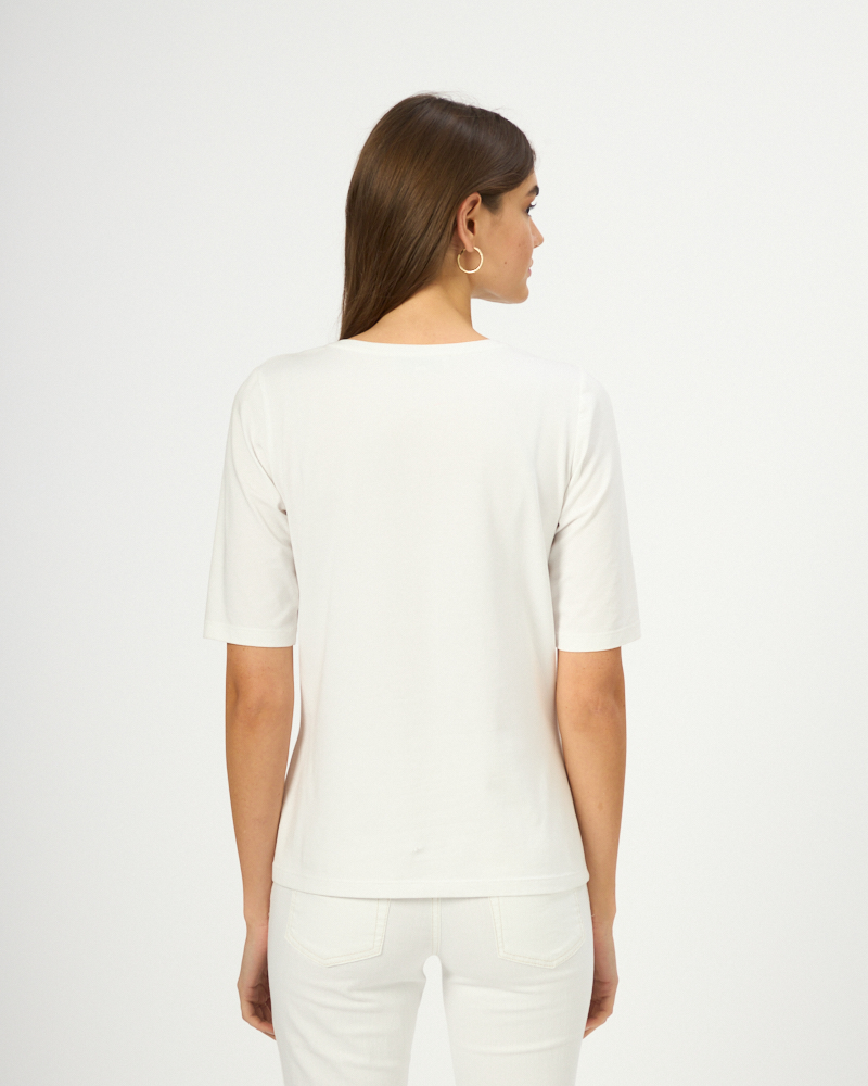 HALBARM-SHIRT MIT V-AUSSCHNITT