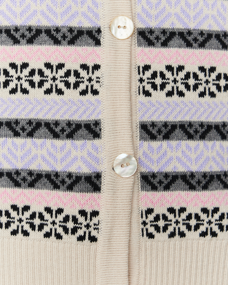 Jacke im Norweger-Muster