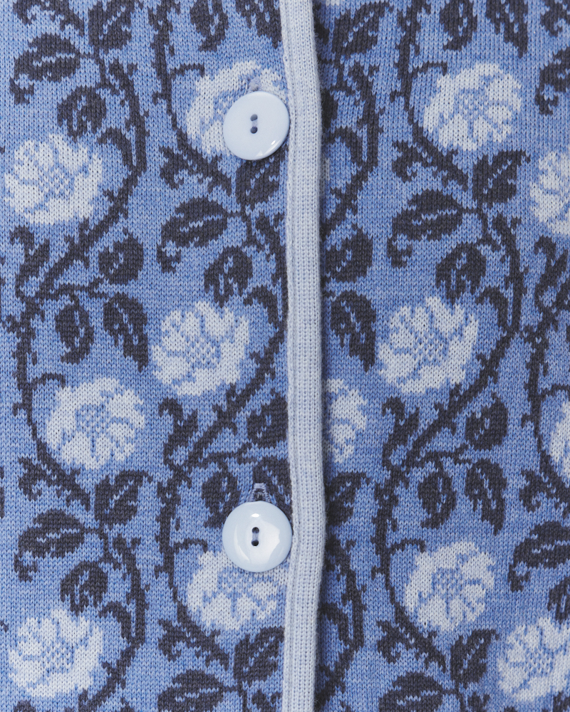 Exklusive Jacquard-Strickjacke
