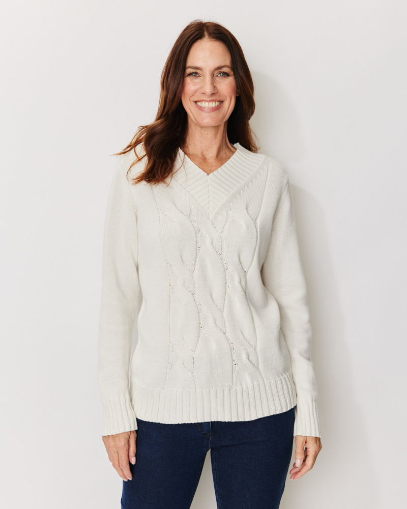 Zopfmuster-Pulli