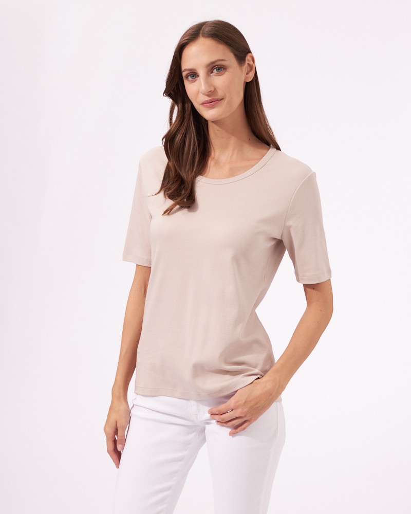 BASIC-SHIRT AUS BAUMWOLLE